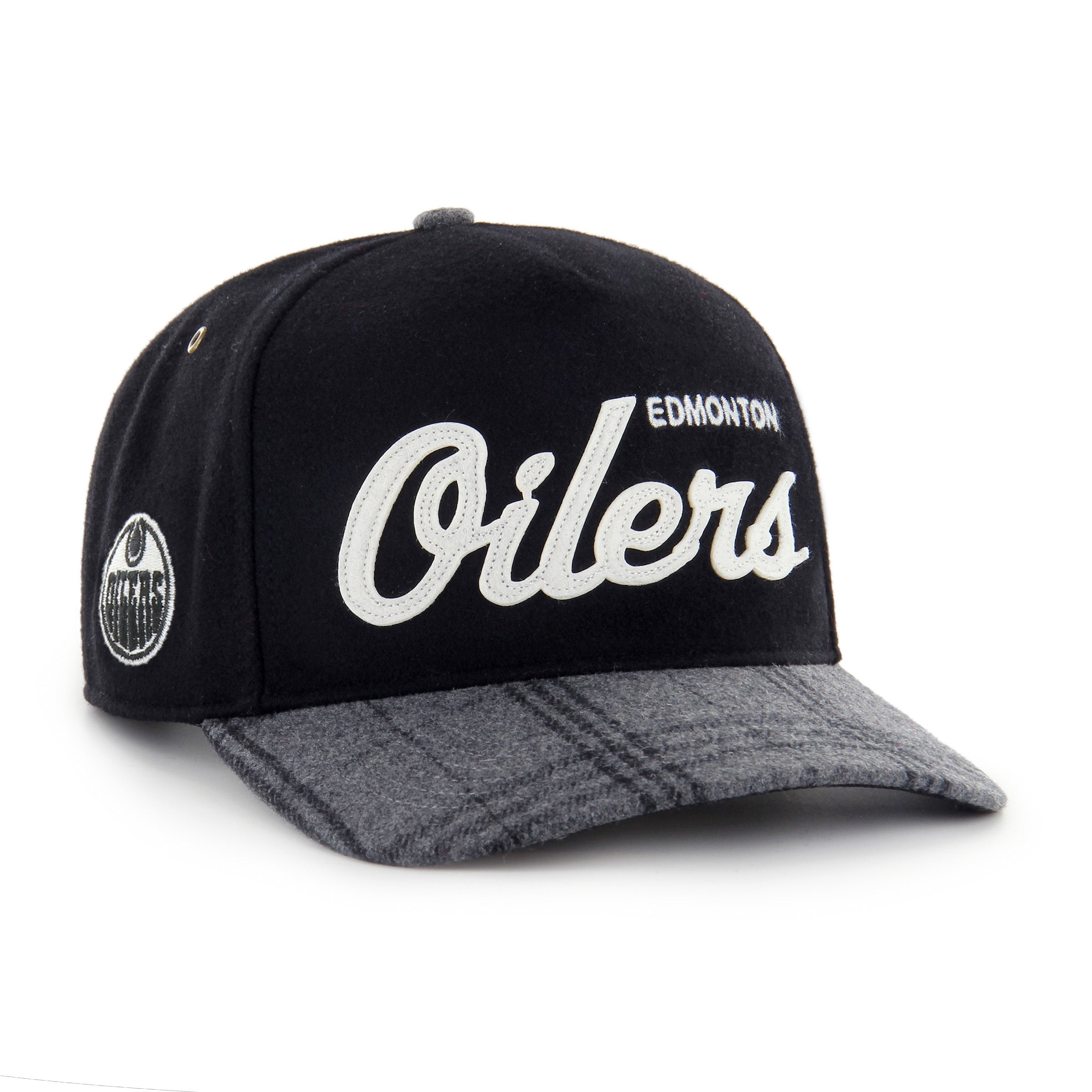 '47 Brand Edmonton Oilers Windowpane Plaid Hitch Hat