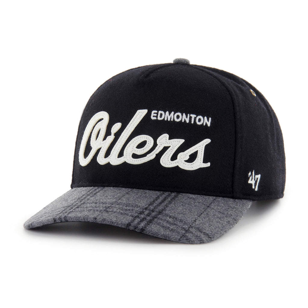 '47 Brand Edmonton Oilers Windowpane Plaid Hitch Hat