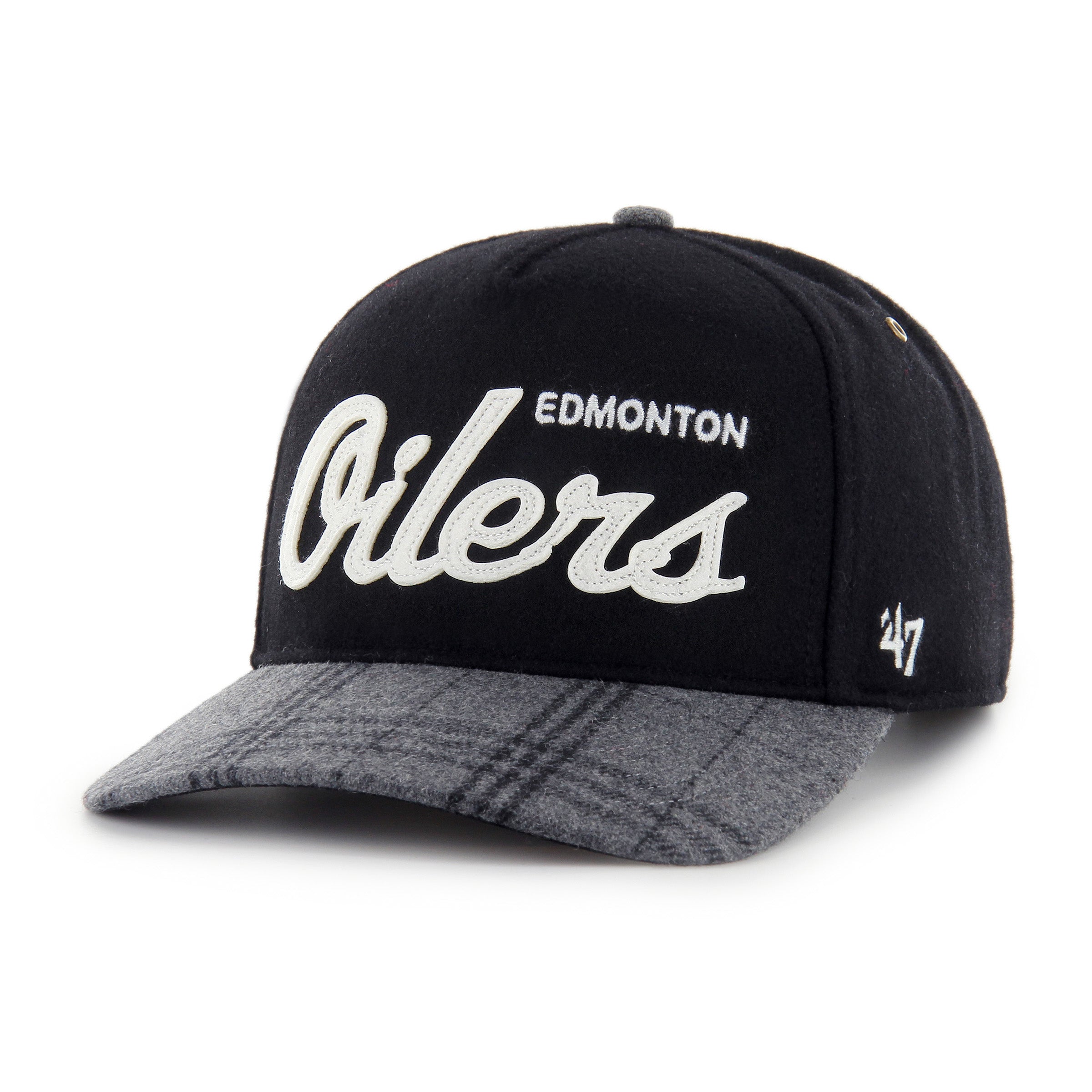'47 Brand Edmonton Oilers Windowpane Plaid Hitch Hat