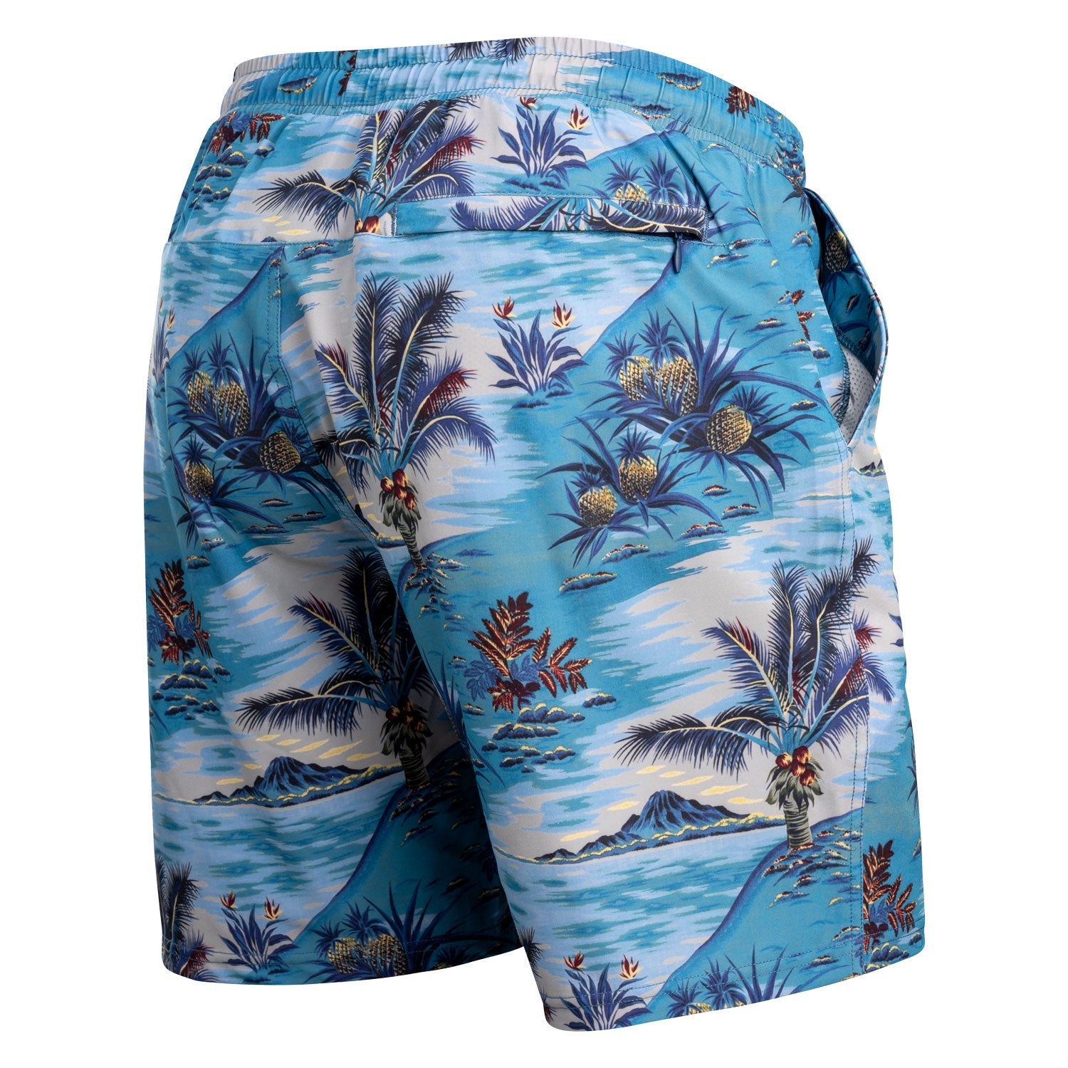 Bn3th Agua Volley X 2N1 Swim Short 7" - Vintage Tropics Sand