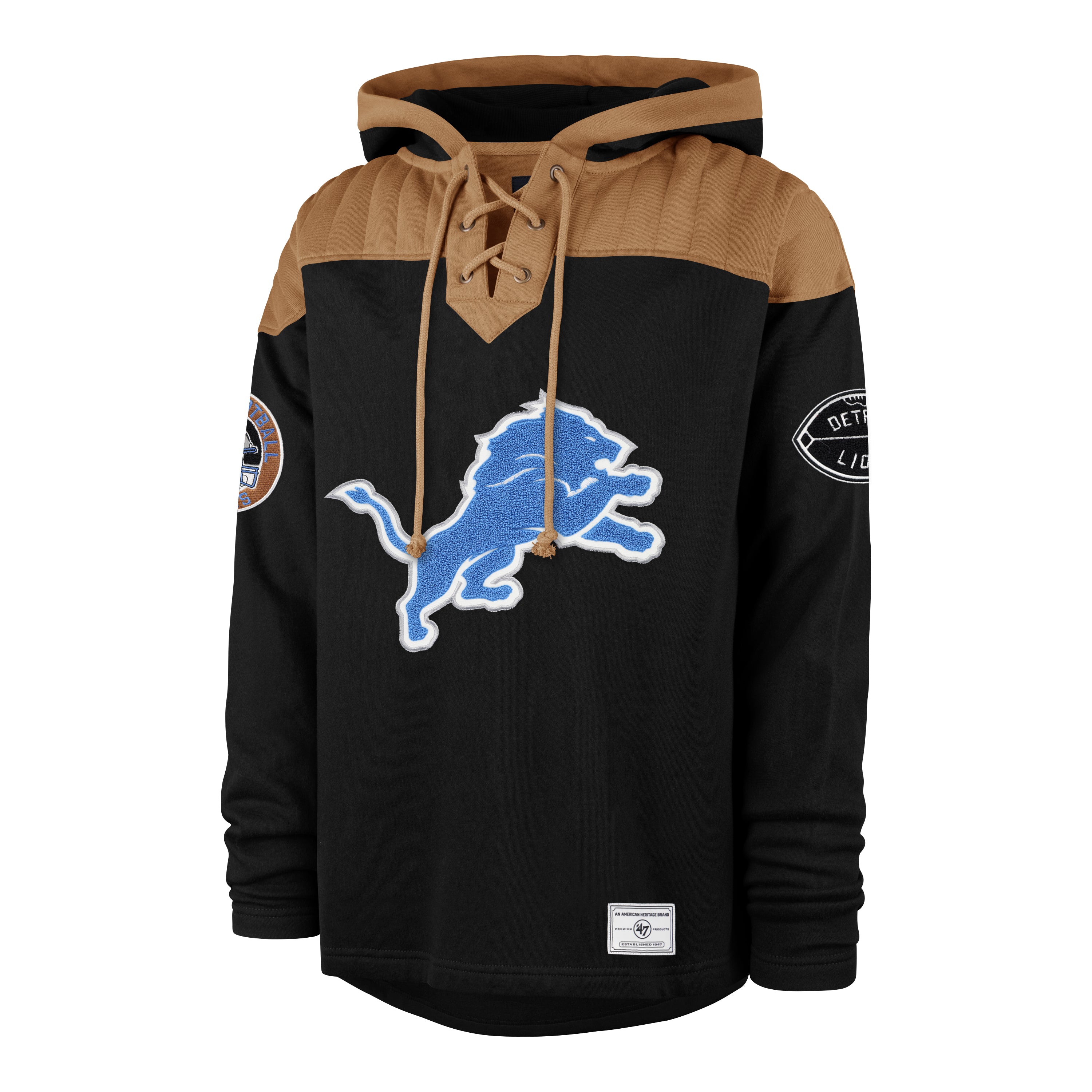 47 Brand Detroit Lions Golden Age Wingback Lacer Hoodie