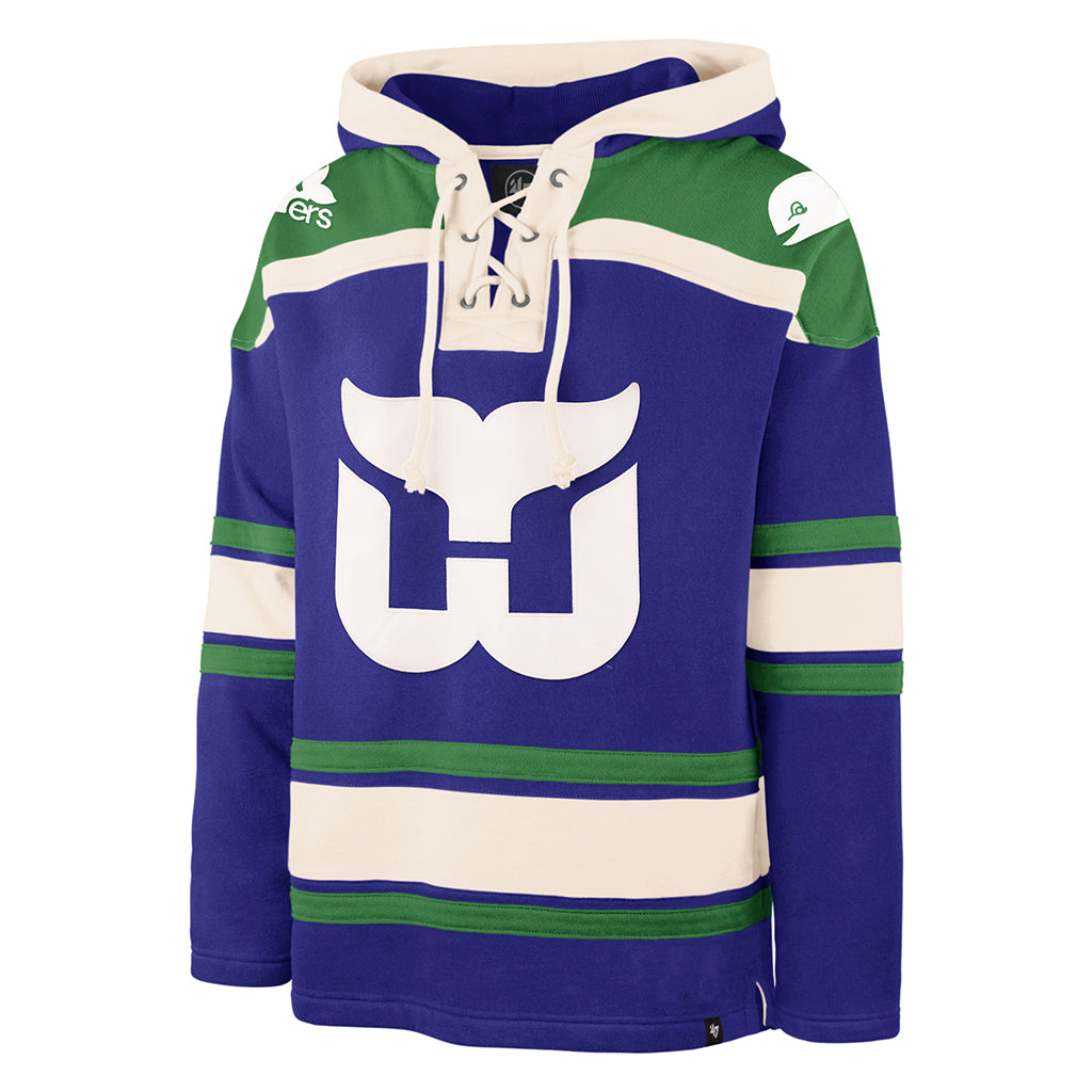 '47 Brand Hartford Whalers 47 NHL Lacer Hoodie