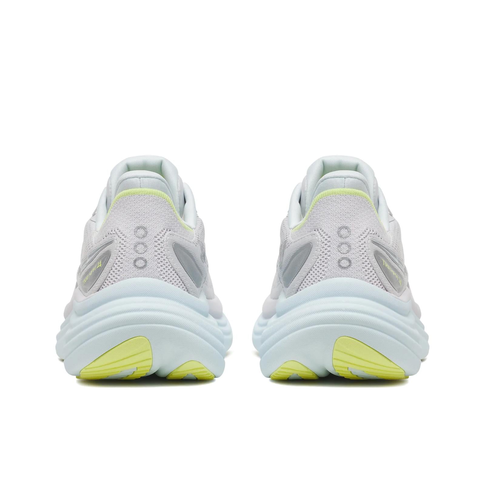 Saucony Women's Triumph 24 Fog/Ice Melt heel