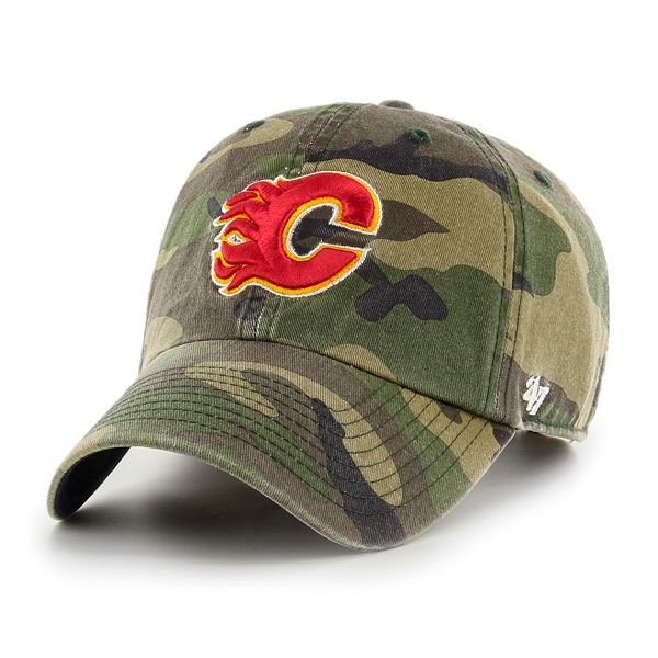 '47 Brand Calgary Flames Camo Clean Up Hat