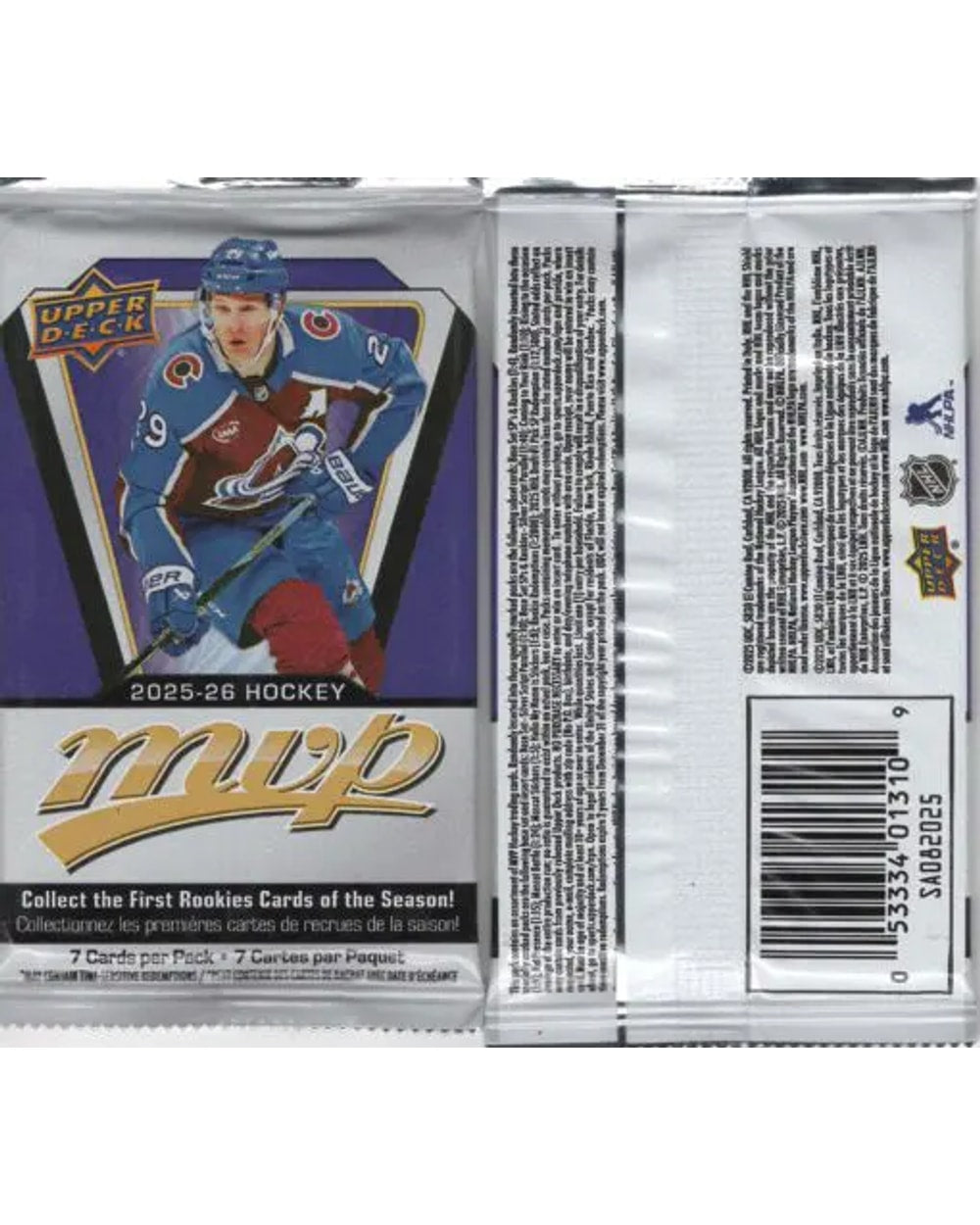 Upper Deck 2025-26 MVP Gravity Feed Hockey Card Pack