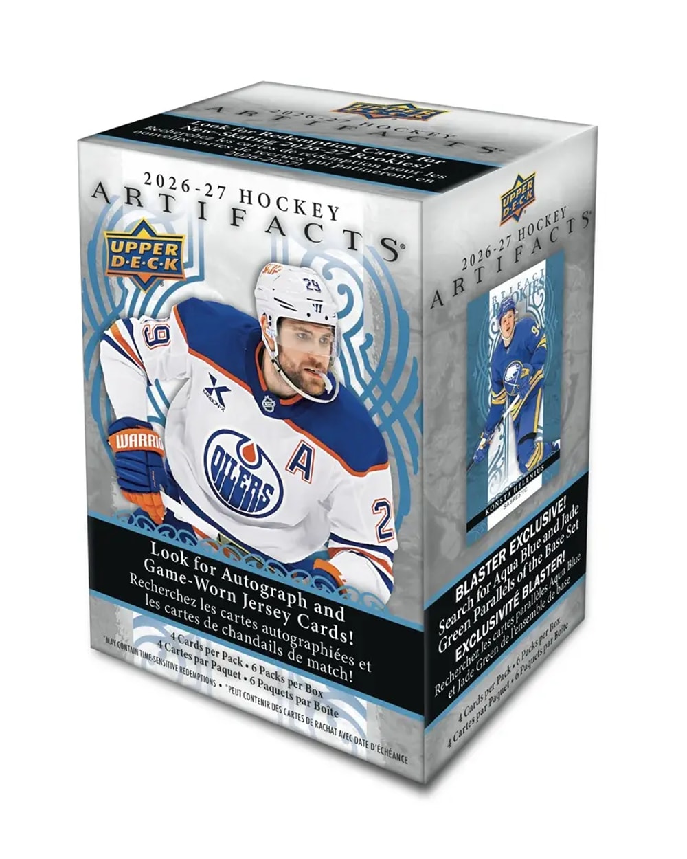 Upper Deck 2026-27 Artifacts Hockey Blaster Box - front