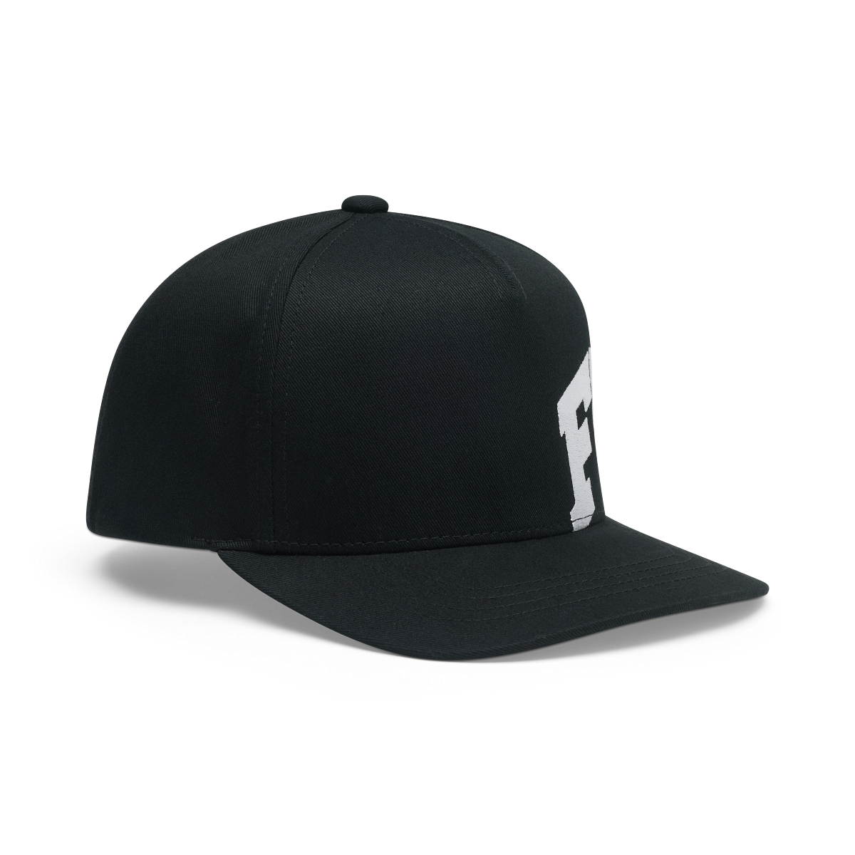 Fox Youth F Head X Snapback Hat Black front