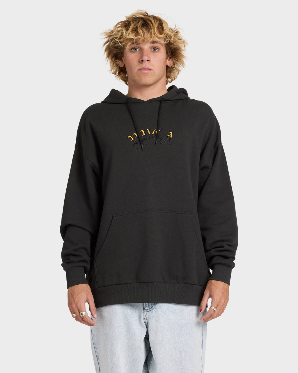 RVCA Olde RVCA Hoodie - Pirate Black front