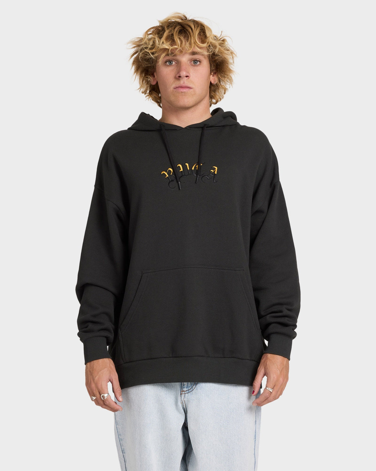 RVCA Olde RVCA Hoodie - Pirate Black front
