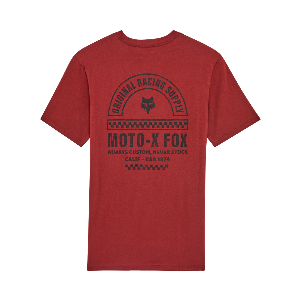 Fox Men's Victory Premium Tee - Rust Brown - Back