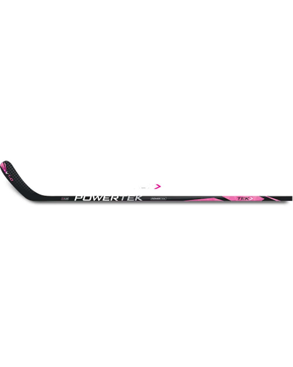 Powertek V1.0 42in Youth Hockey Stick Pink