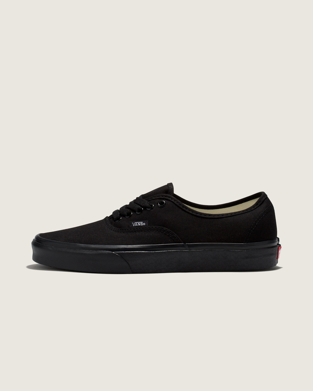 Vans Authentic in Black — side profile