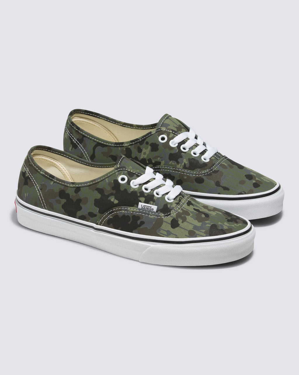 Vans Authentic in Rain Multi — pair three-quarter