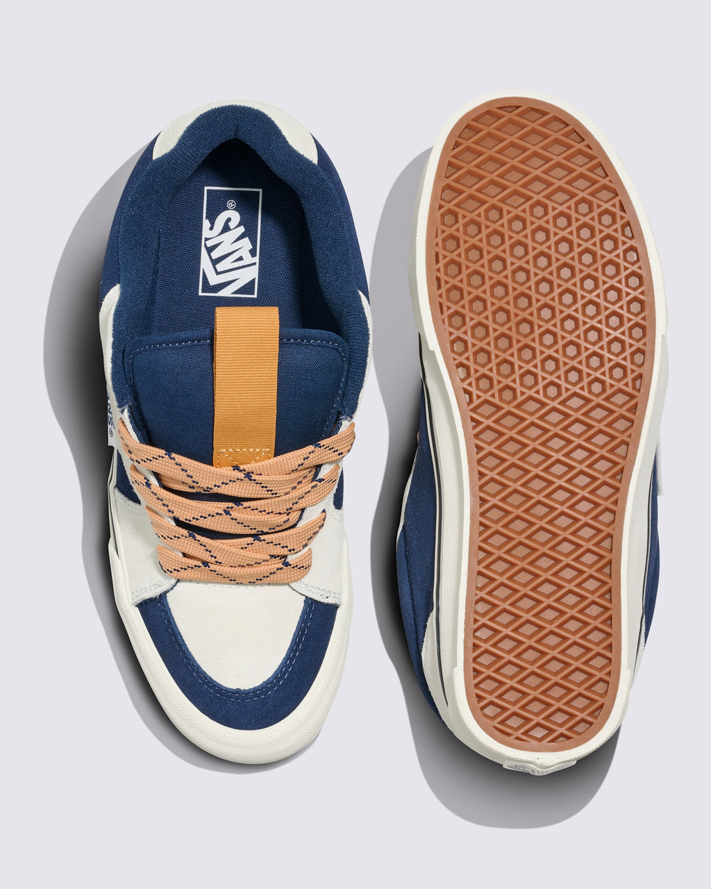 Vans Chukka Push in Dress Blues/Marshmallow — top and outsole