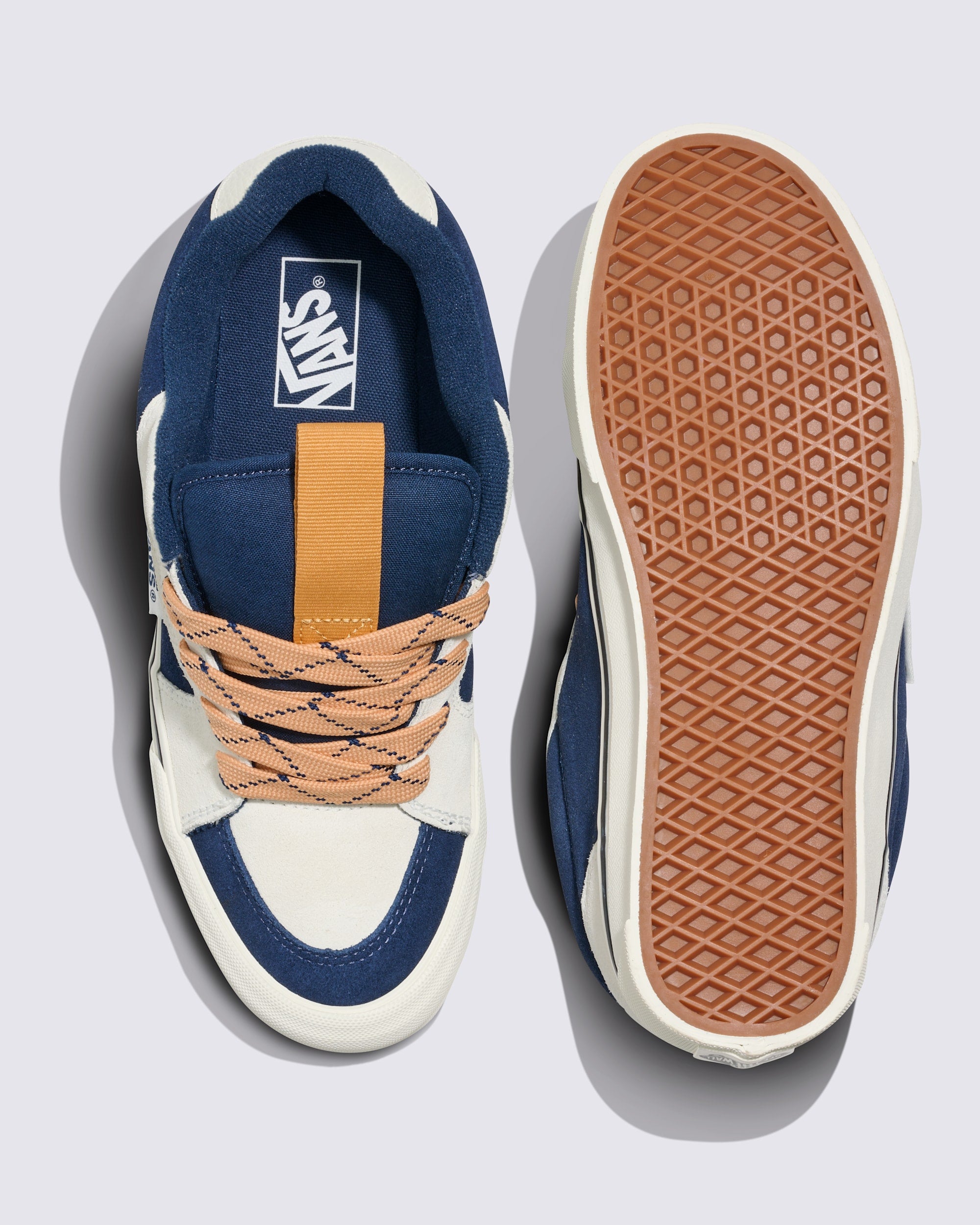 Vans Chukka Push in Dress Blues/Marshmallow — top and outsole