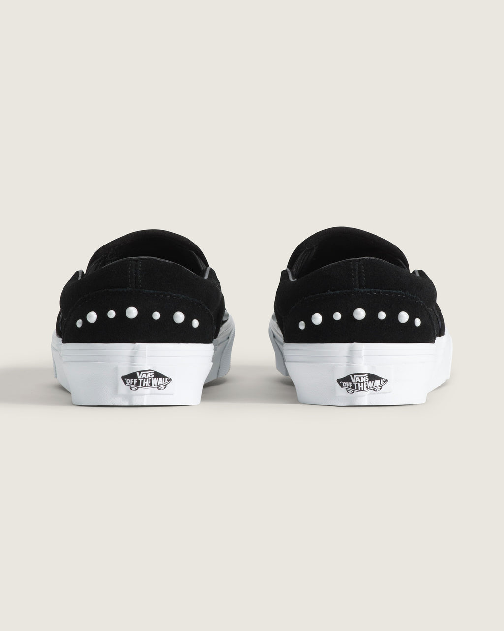 Vans Women's Classic Slip-On Pearls Shoes - BLACK - ALT3