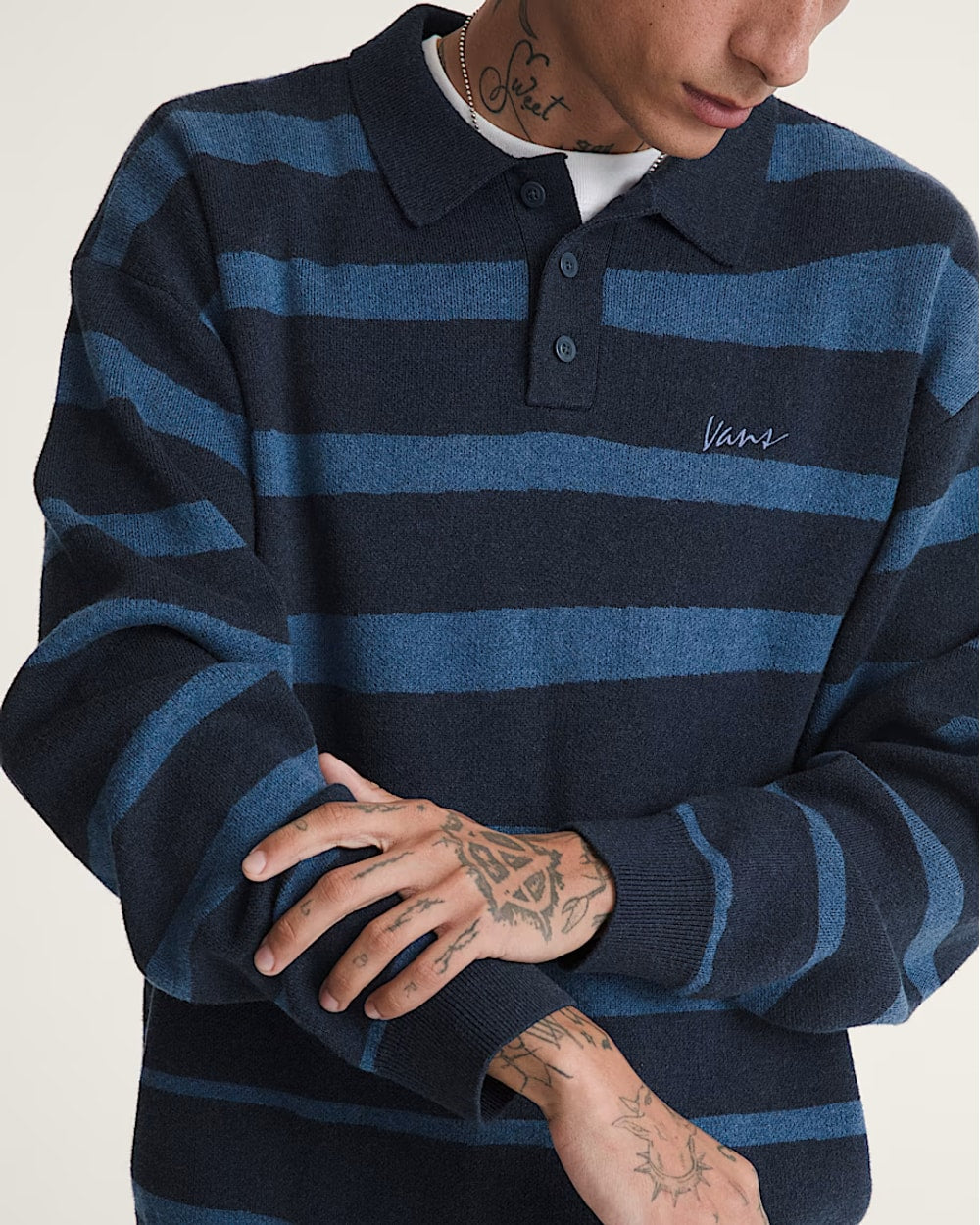 Vans Davis Stripe Polo Sweater