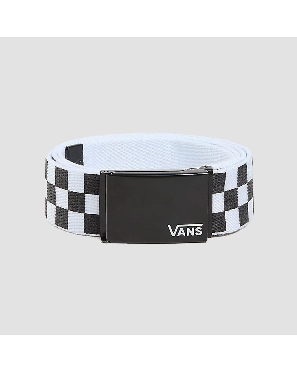 Vans Deppster II Web Belt - Black/White - coiled front view