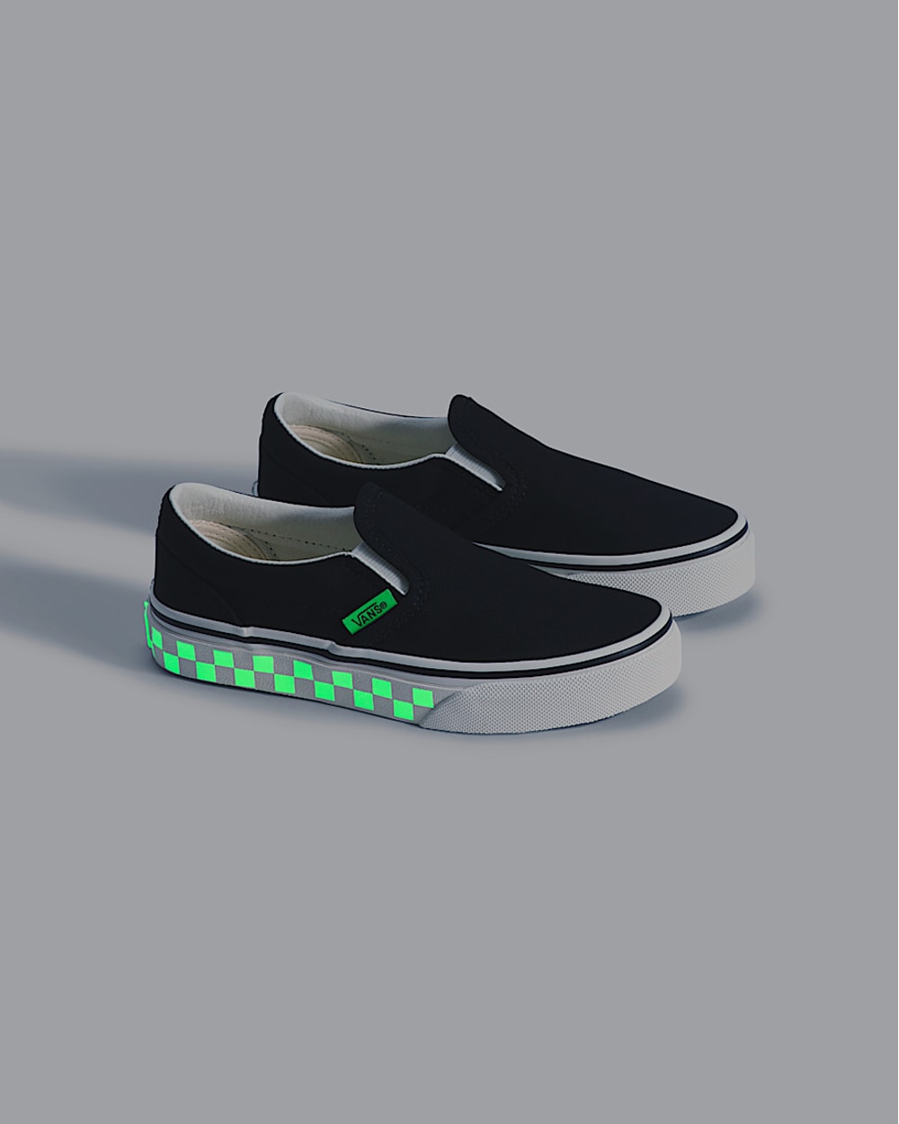 Vans Kids Classic Slip-On Glow Shoes