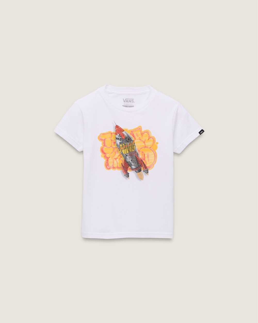 Vans Rocket T-Shirt White - flat lay