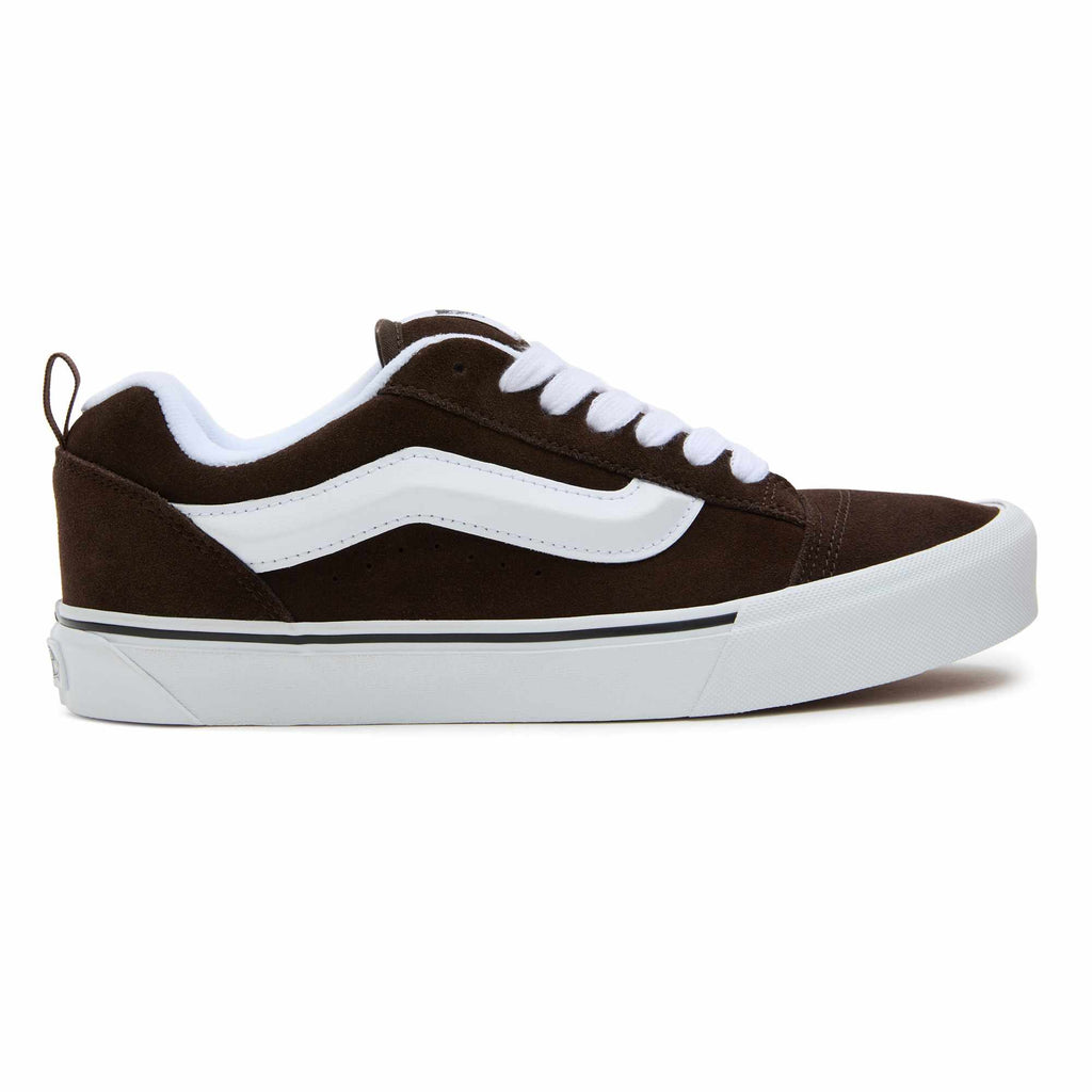 Vans Men's Knu Skool Shoes - BROWN/WHITE - ALT3