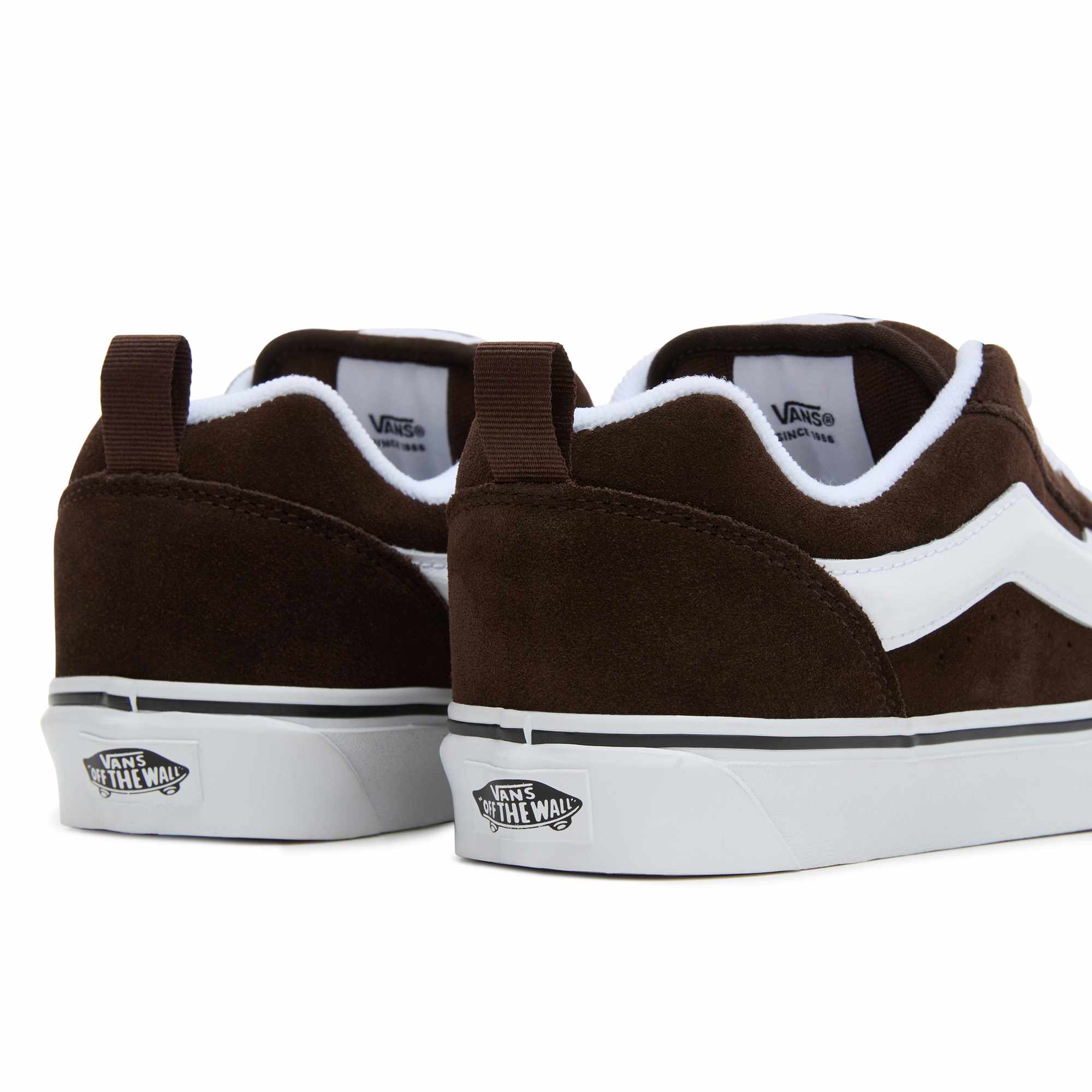 Vans Men's Knu Skool Shoes - BROWN/WHITE - ALT6