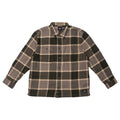 Vans Men's Larkspur Plaid Flannel Shirt Obsidian Fern/Bungee Cord front