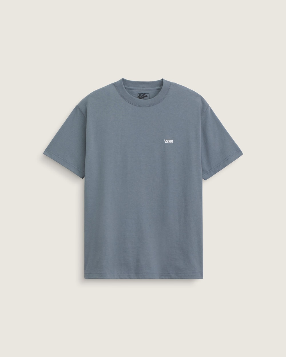 Vans Left Chest Logo Tee Stormy Weather Blue - front
