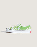 Vans Little Kids' Classic Slip-On Checkerboard Shoes - Green