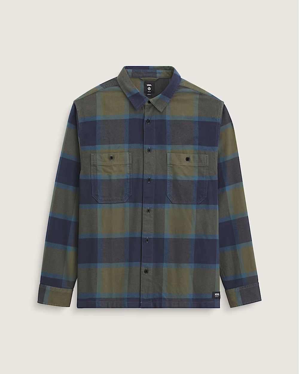 Vans Mens Larkspur Plaid Flannel Shirt