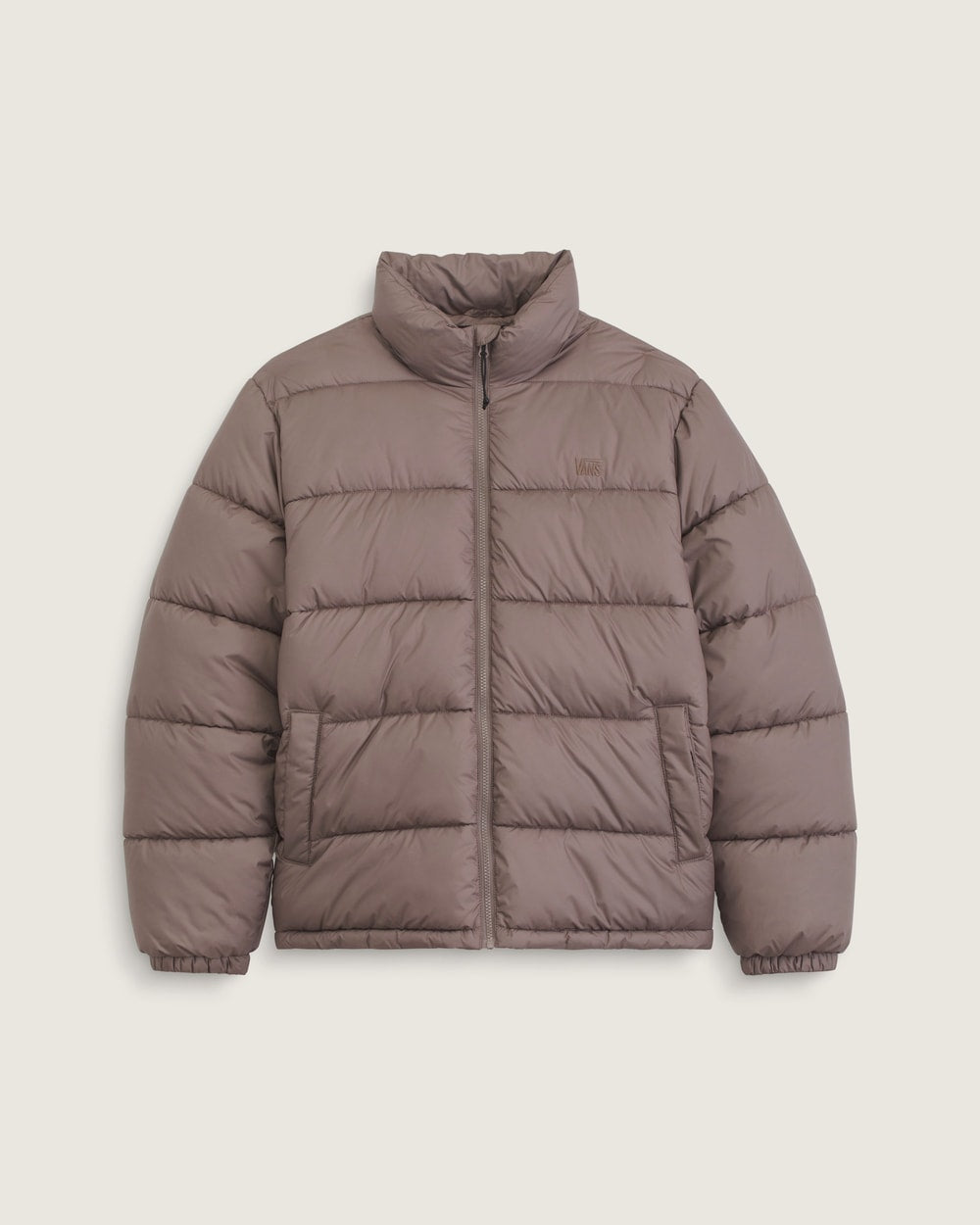 Vans Men's MTE Hillgate No Hood Puffer Jacket in Walnut Brown, front