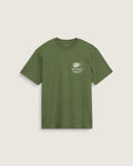 Vans Men's Stacked Hi T-Shirt in Green Balsam, front