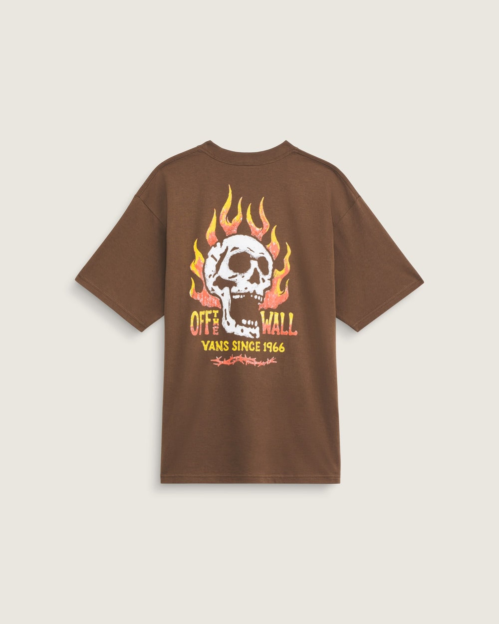 Vans Off The Wall Fever Tee Vintage Cocoa Brown - back