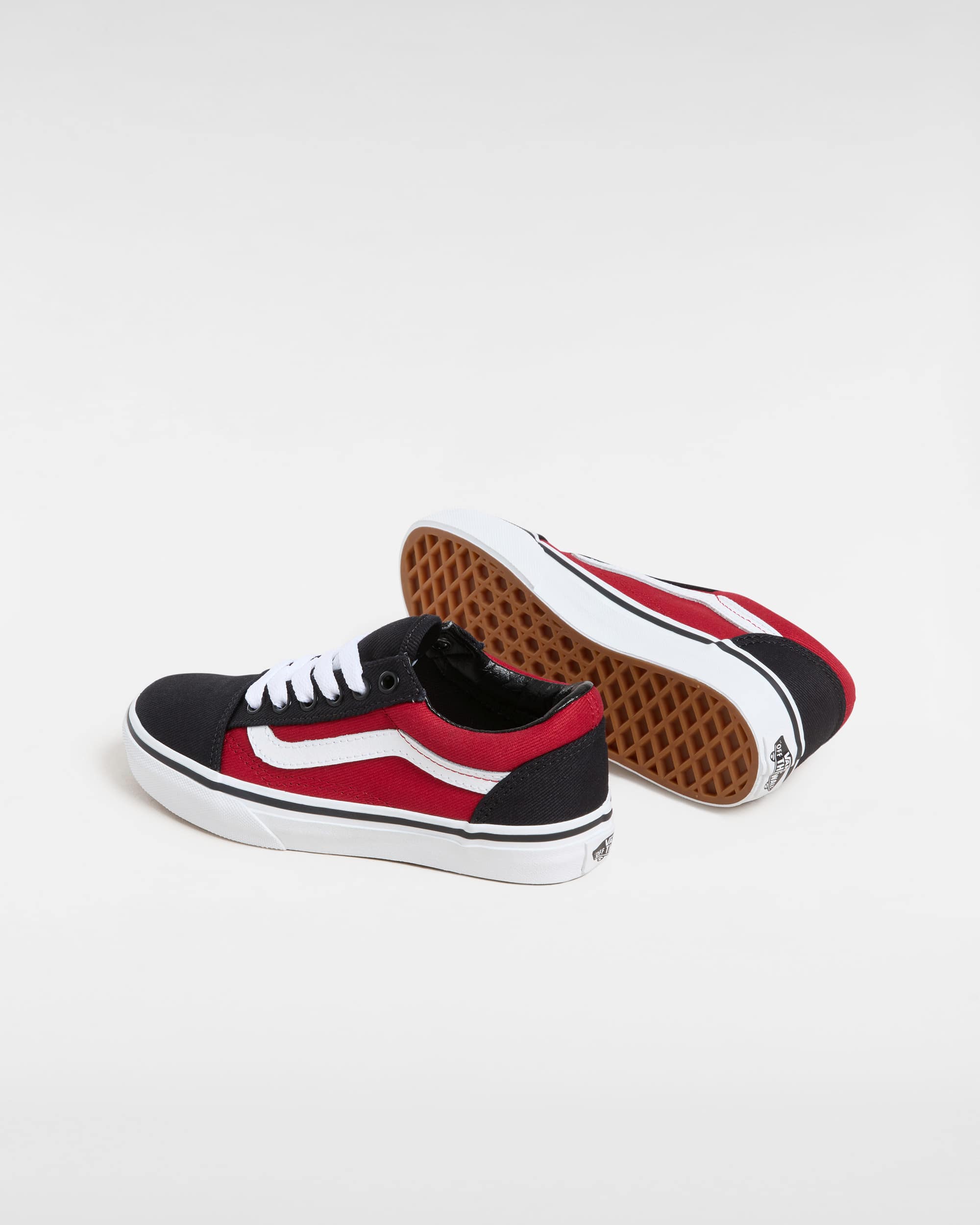 Vans Old Skool in Red — top and outsole