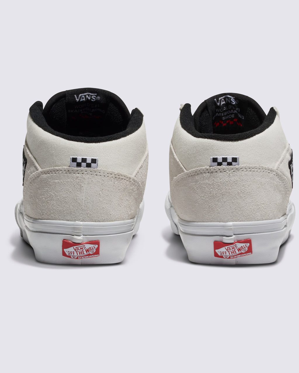 Vans Men's Skate Half Cab Shoes - WHITE/BLACK - ALT3