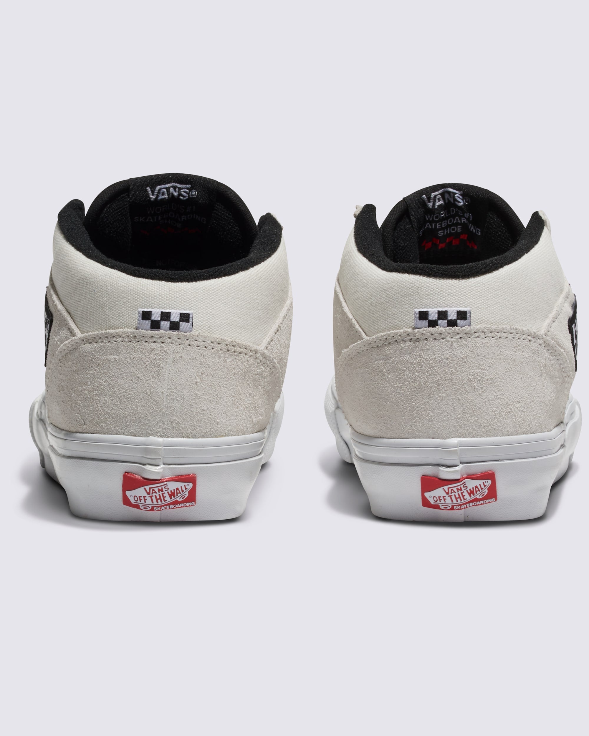 Vans Men's Skate Half Cab Shoes - WHITE/BLACK - ALT3
