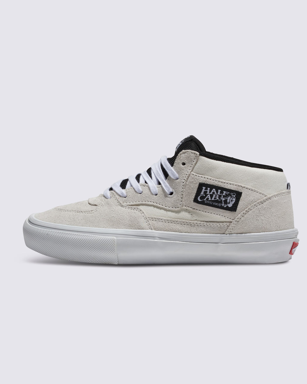 Vans Men's Skate Half Cab Shoes - WHITE/BLACK - HERO