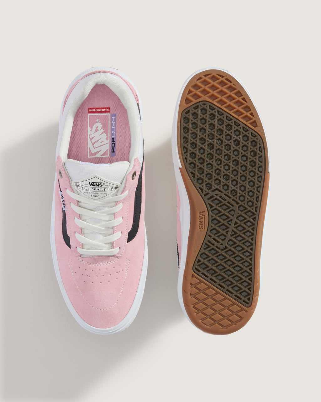 Vans Men's Skate Kyle Walker Wafflecup Shoes - PINK - ALT2