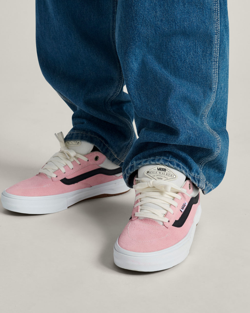 Vans Men's Skate Kyle Walker Wafflecup Shoes - PINK - ALT5