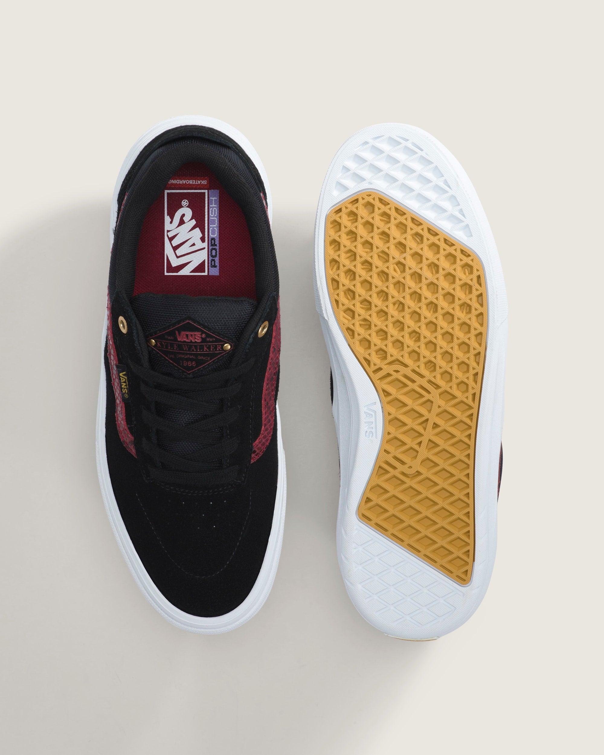 Vans Men's Skate Kyle Walker Wafflecup Shoes - PYTHON BLACK - ALT2