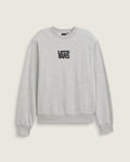 Vans Stretch Logo Crewneck Sweatshirt Cement front