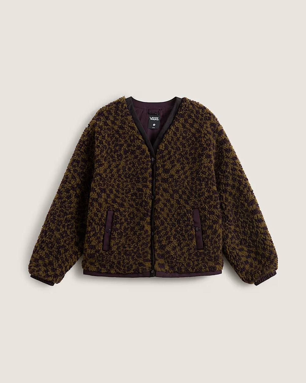 Vans Suffolk Cheetah Check Women's Pile Coat