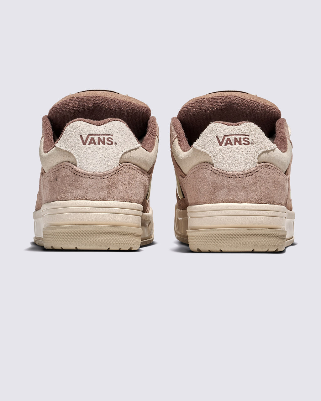 Vans Upland in Neutrals Deep Taupe — heel