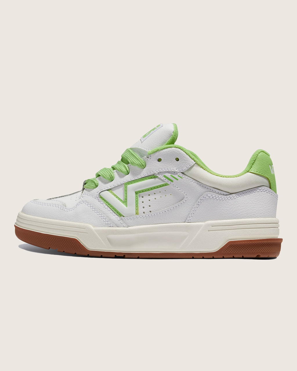 Vans Men's Upland Shoes - VINTAGE LEATHER LIME - HERO