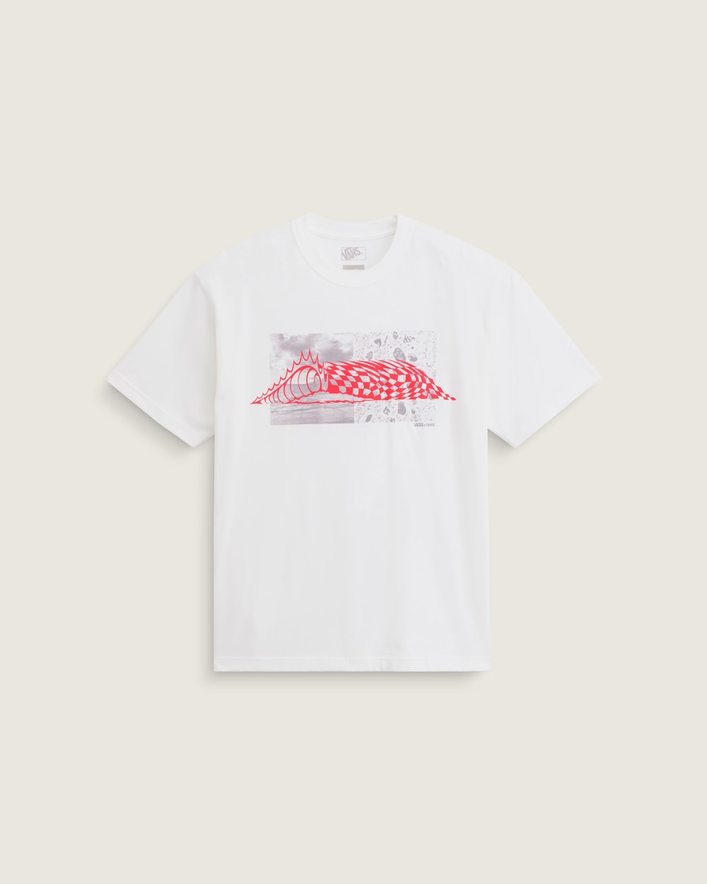 Vans Wave Check Short Sleeve T-Shirt White front