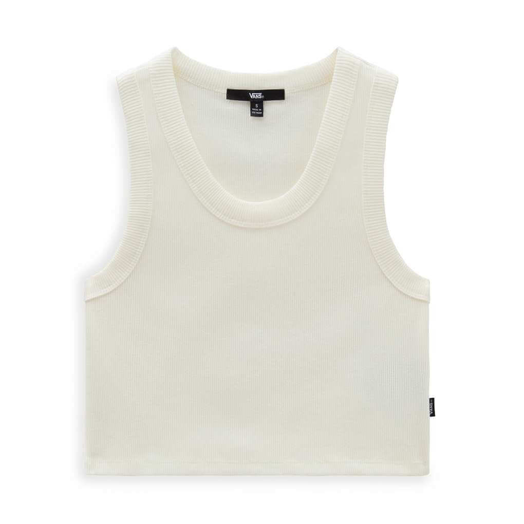 Vans Women's Drew Rib Tank Top Marshmallow - front