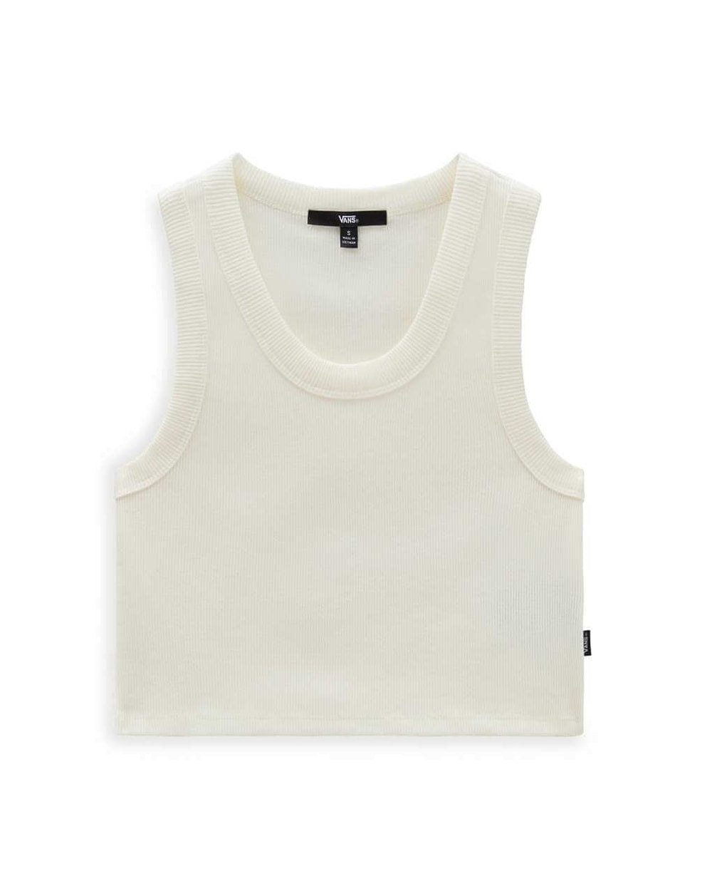 Vans Women's Drew Rib Tank Top Marshmallow - front