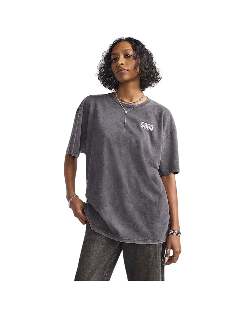 Vans Earthbound Outsized T-Shirt Faded Black - front