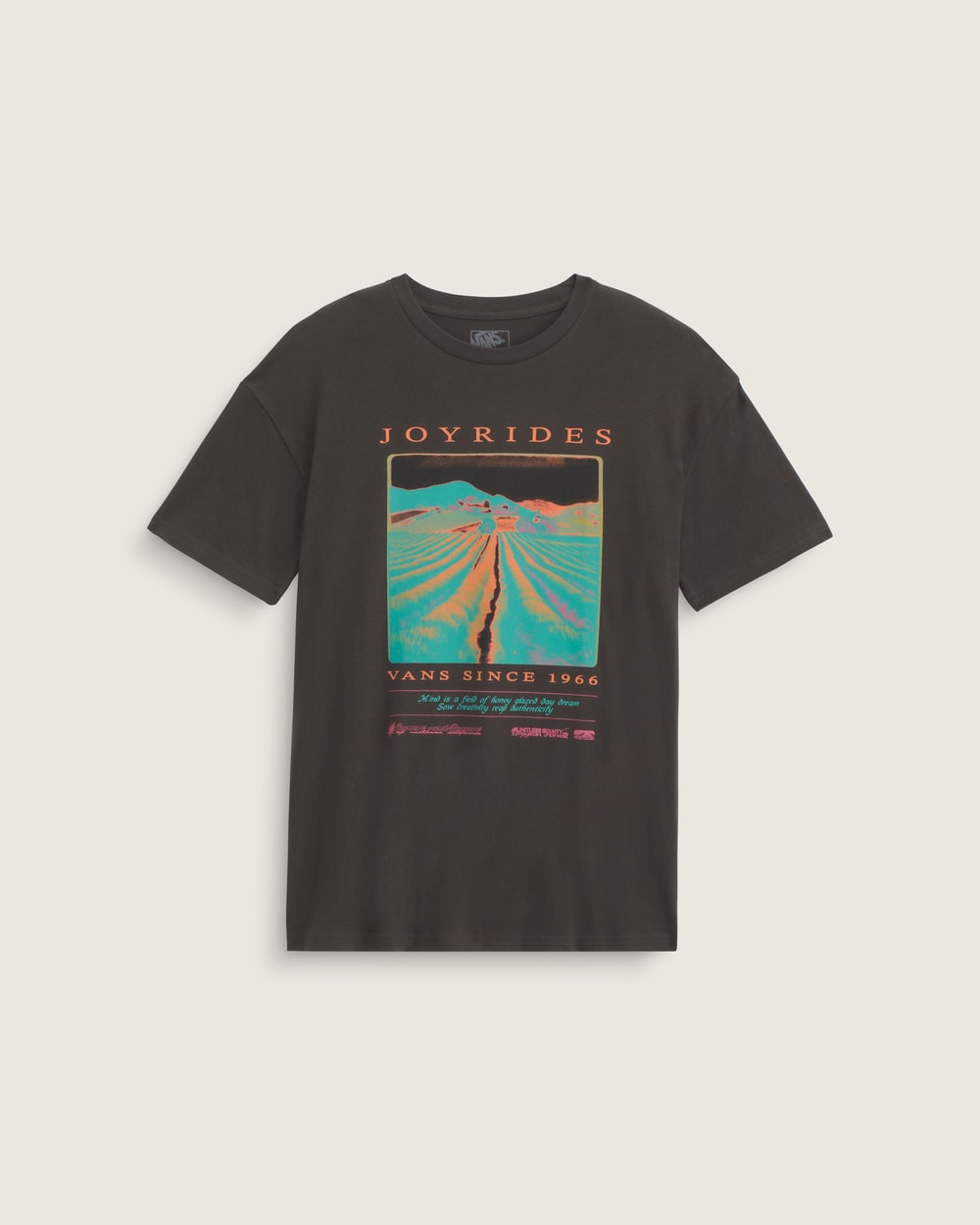 Vans Honeyfields Tee Faded Black - front flat lay