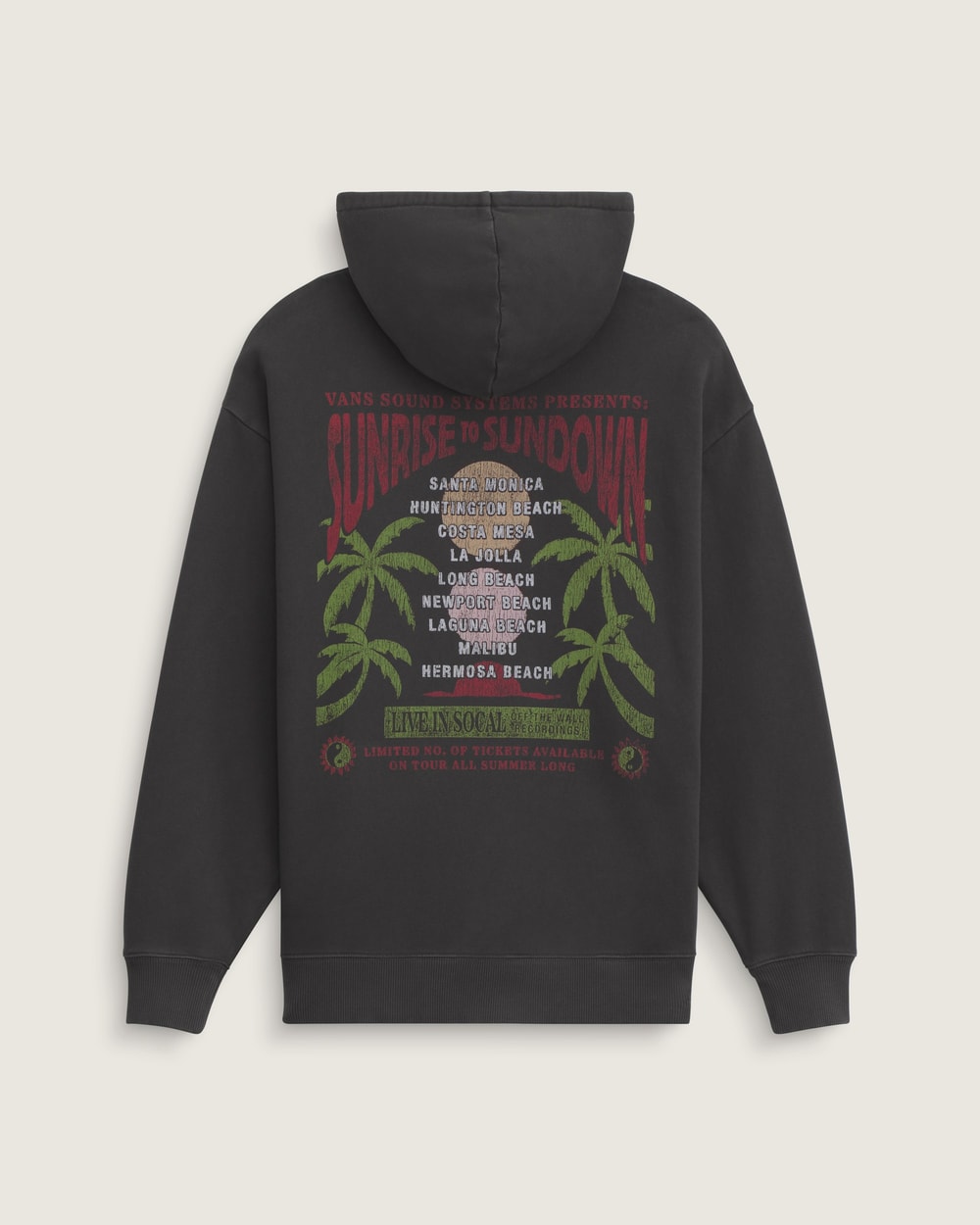 Vans Women's Summer Sets Pullover Hoodie - Faded Black back